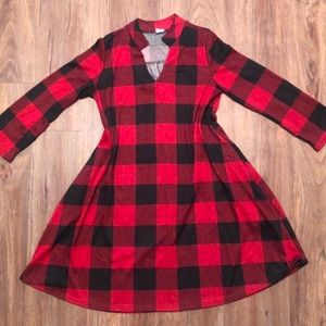 *SOLD* Buffalo Plaid Gabby Dress S Honeyme Sew In Love